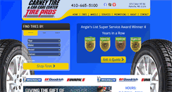 Desktop Screenshot of carneytire.com